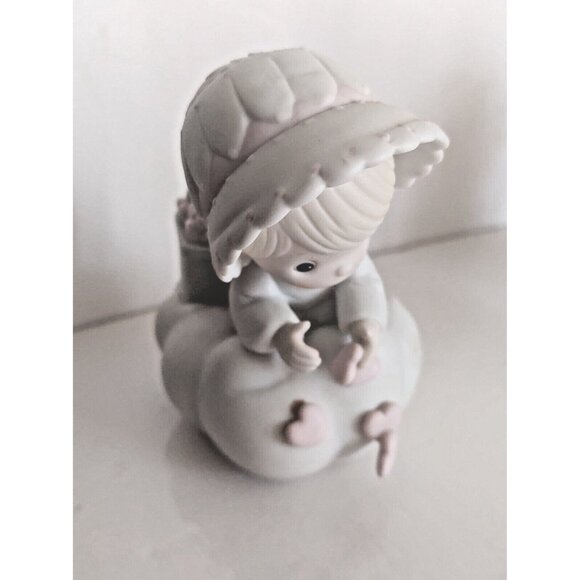 Samuel Butcher Precious Moments Enesco 1987 Figurine "Sending you my Love " - Picture 7 of 9